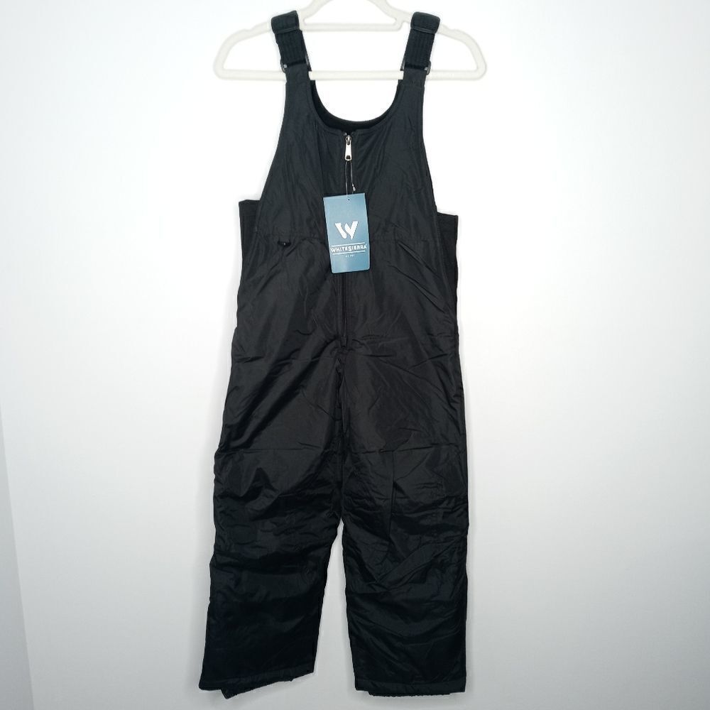White Sierra Youth Toboggan Insulated Bib Youth Size Medium